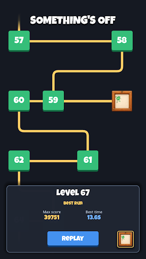 Something's Off gameplay screenshot showing level results
